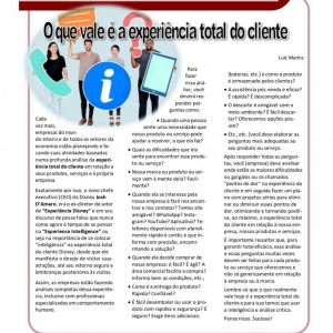  08 a 14 de março - O que vale é a experiência total do cliente