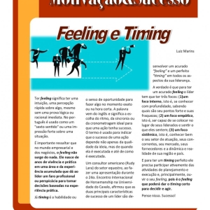 13 a 19 de setembro de 2026 - Feeling e Timing