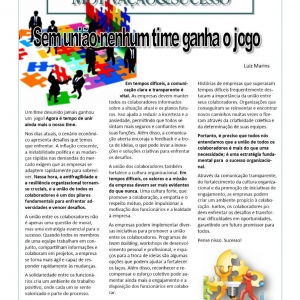 16 a 22 de março - Sem união nenhum time ganha o jogo