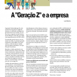 23 a 29 de março - A geração Z e a empresa