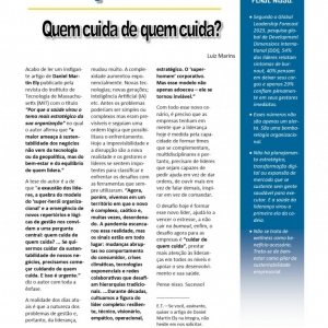 21 a 27 de setembro - Quem cuida de quem cuida