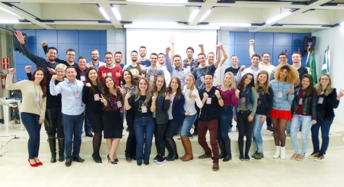 O encontro, em Foz do Iguaçu, contou com a participação de cerca de 50 jovens empresários