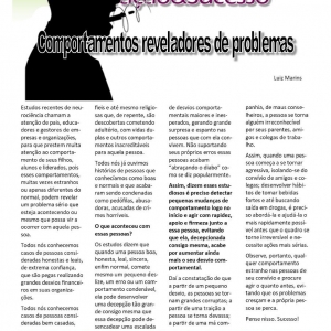 18 a 24 de maio - Comportamentos reveladores de problemas