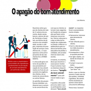 05 a 11 de abril de 2026 - O apagão do bom atendimento