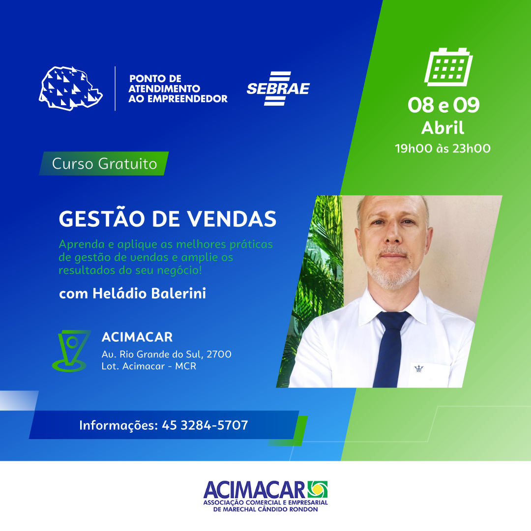 Curso: Gestão de Vendas